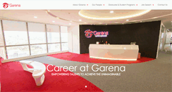 Desktop Screenshot of career.garena.my