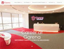 Tablet Screenshot of career.garena.my
